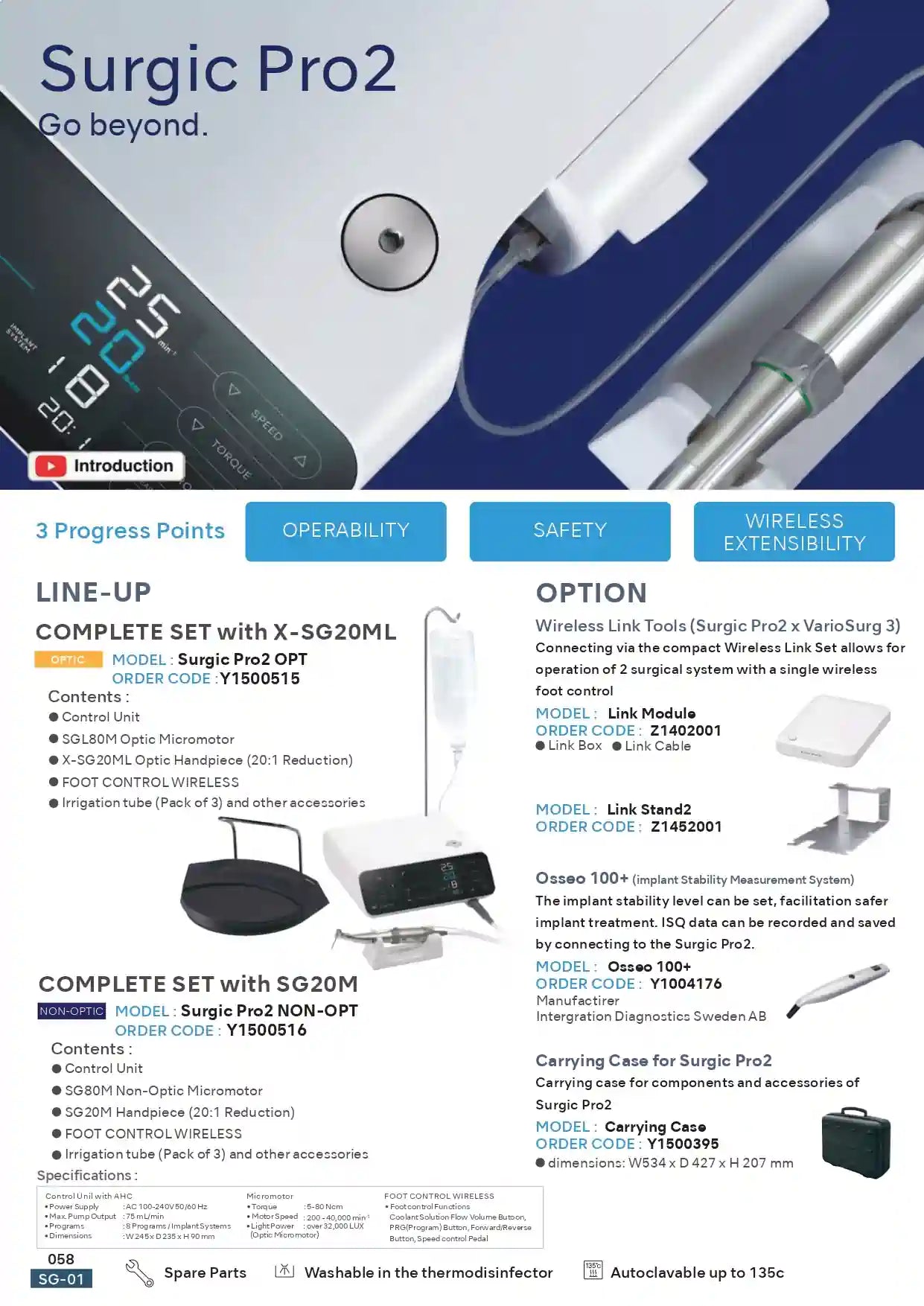 Surgic Pro2 Optic - Implant Motor - NSK