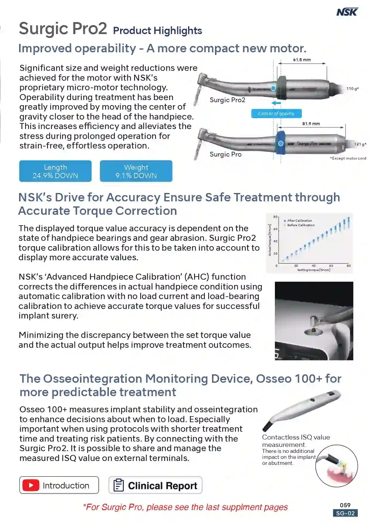 Surgic Pro2 Optic - Implant Motor - NSK