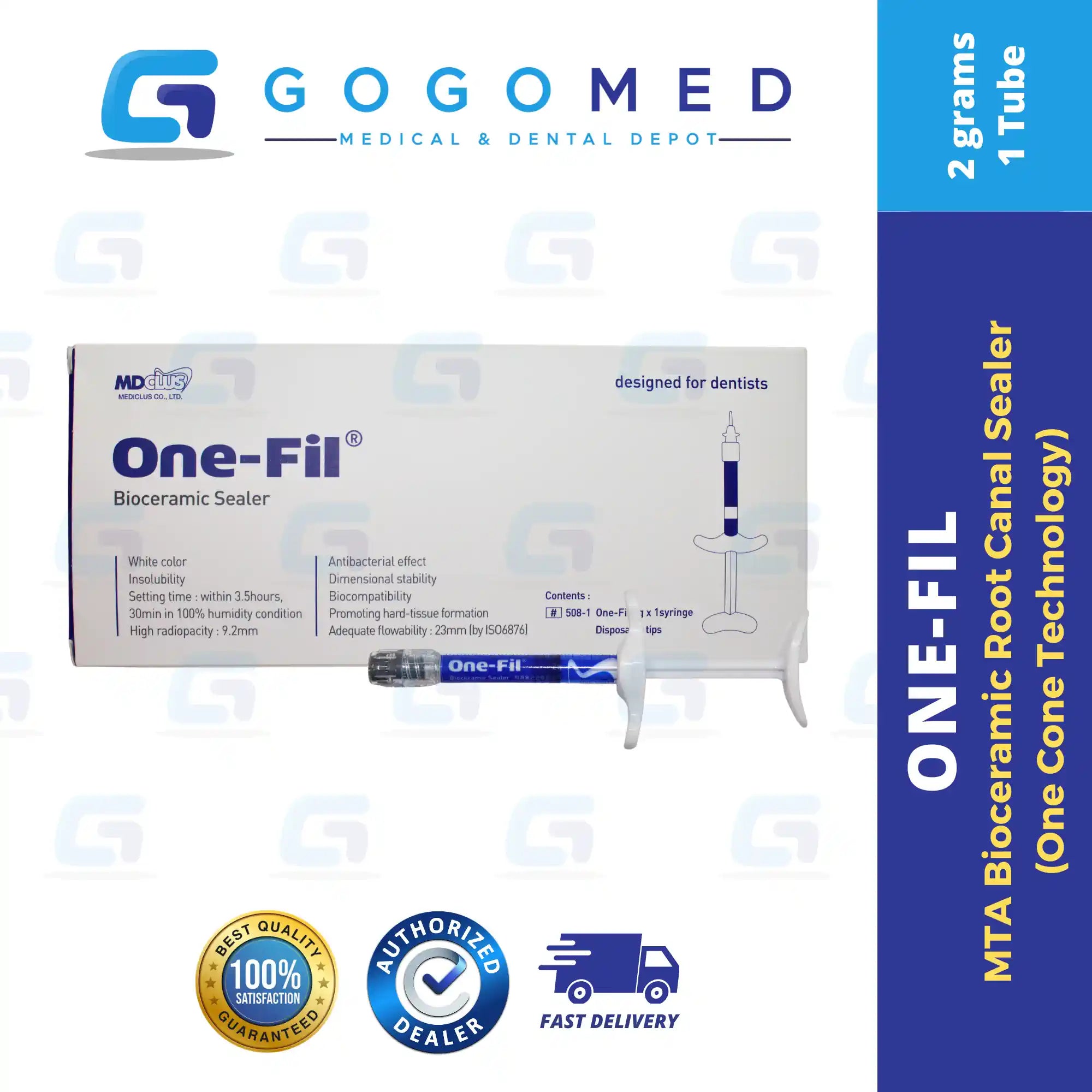 One-Fil - MTA Bioceramic Root Canal Sealer (One Cone Technology) 2g