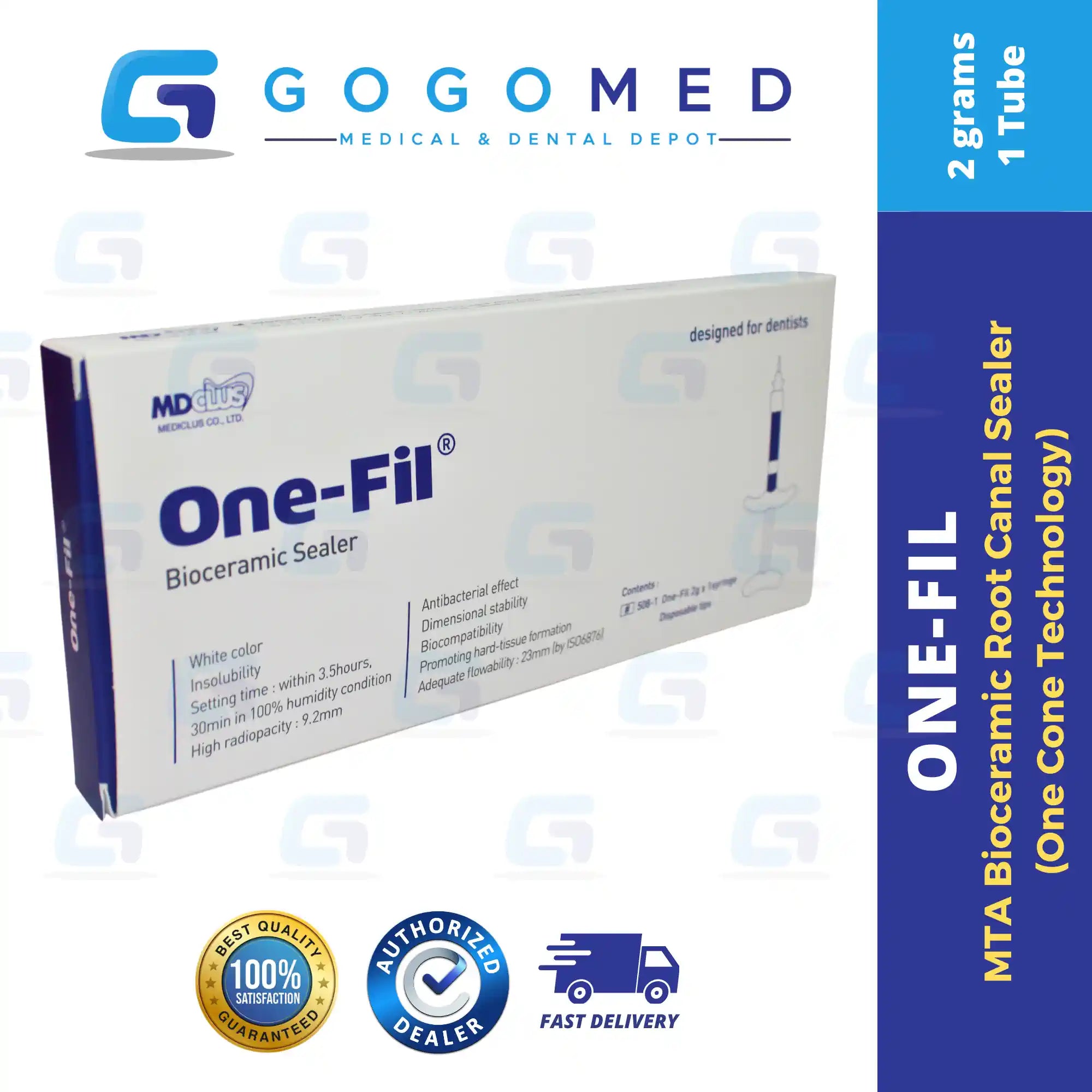One-Fil - MTA Bioceramic Root Canal Sealer (One Cone Technology) 2g