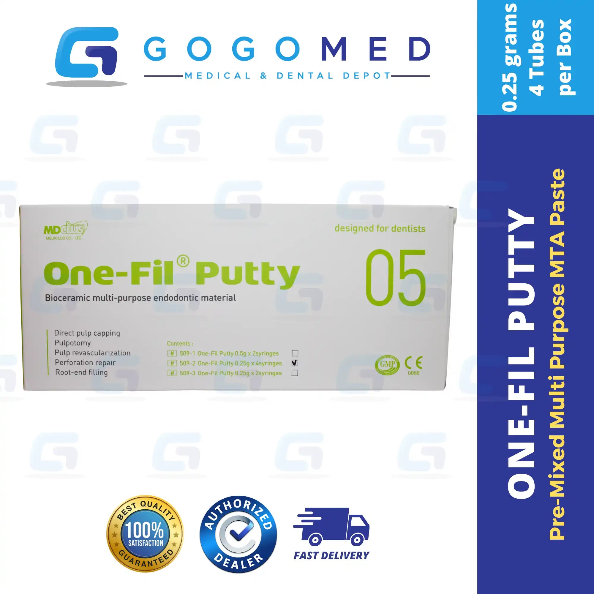 One-Fil Putty - Pre-Mixed Multi-Purpose MTA Paste 1g