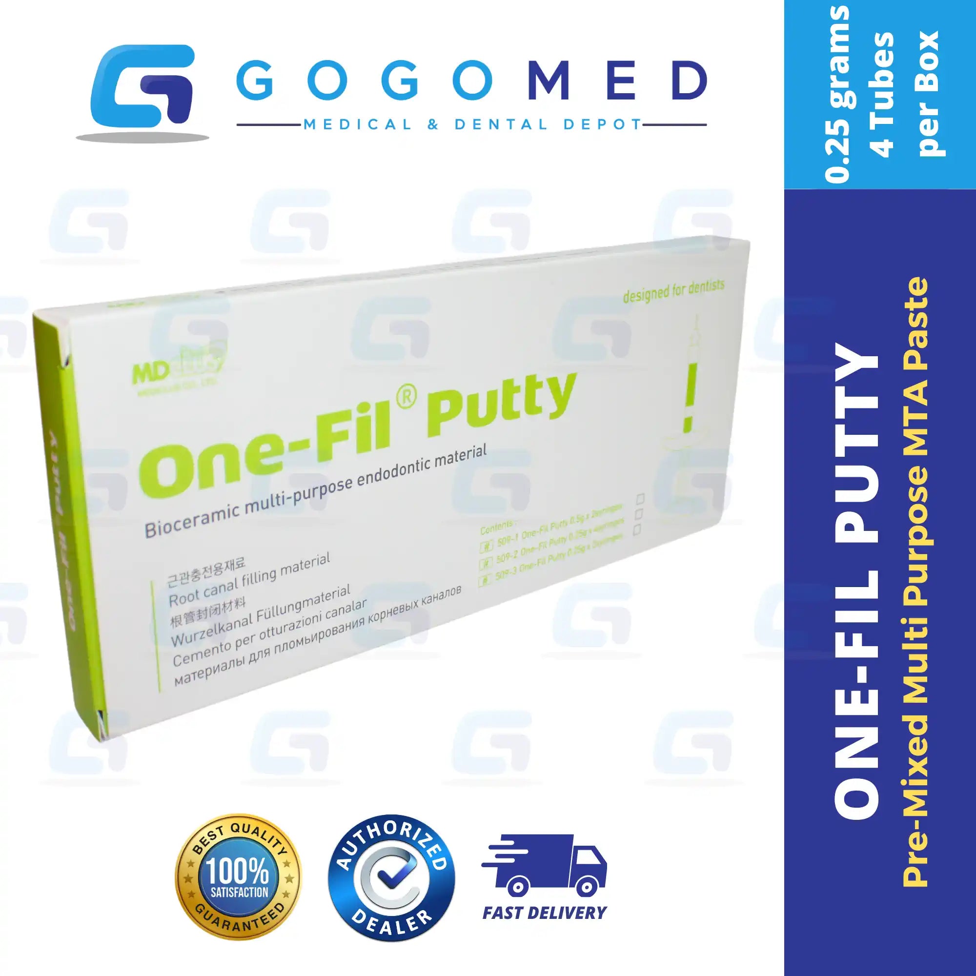 One-Fil Putty - Pre-Mixed Multi-Purpose MTA Paste 1g