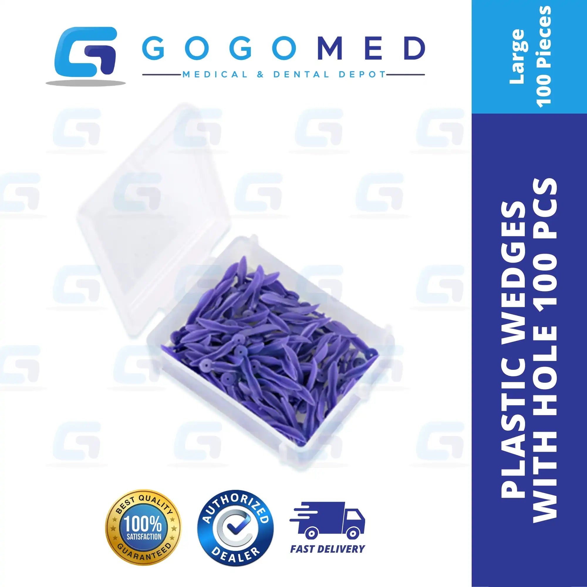 Plastic Wedge with Hole (100pcs)