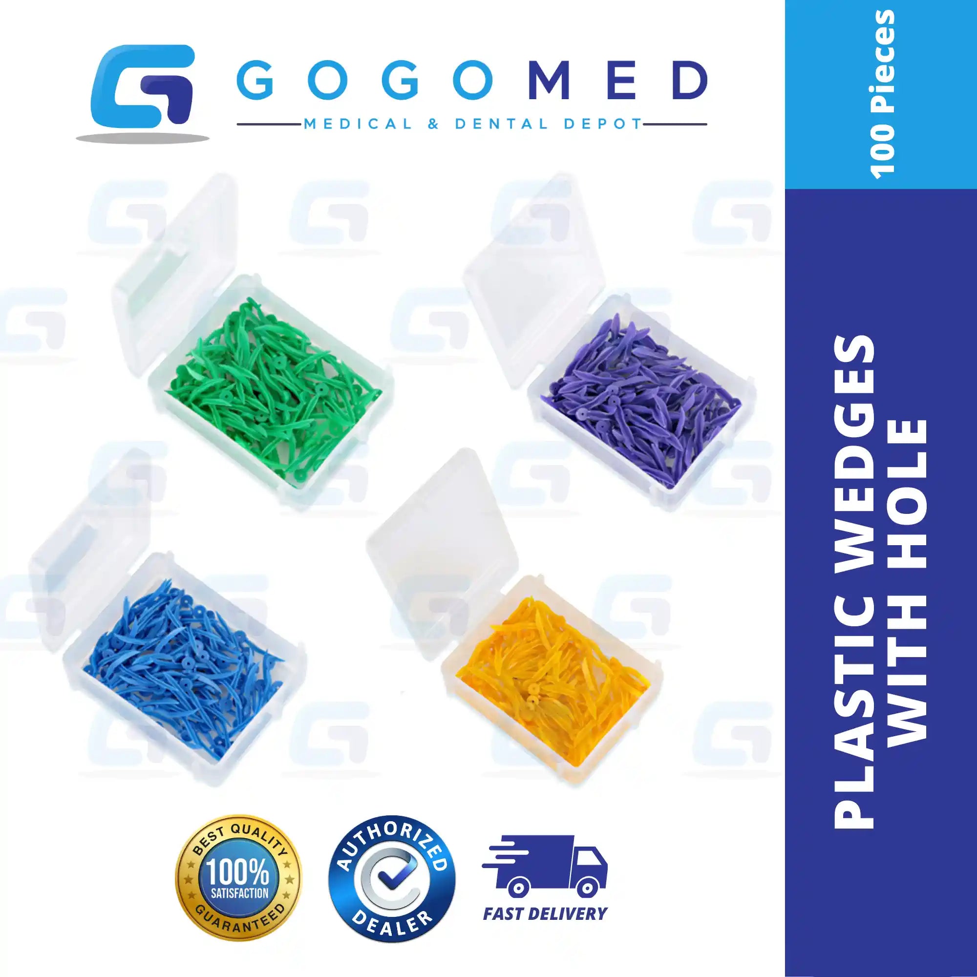 Plastic Wedge with Hole (100pcs)