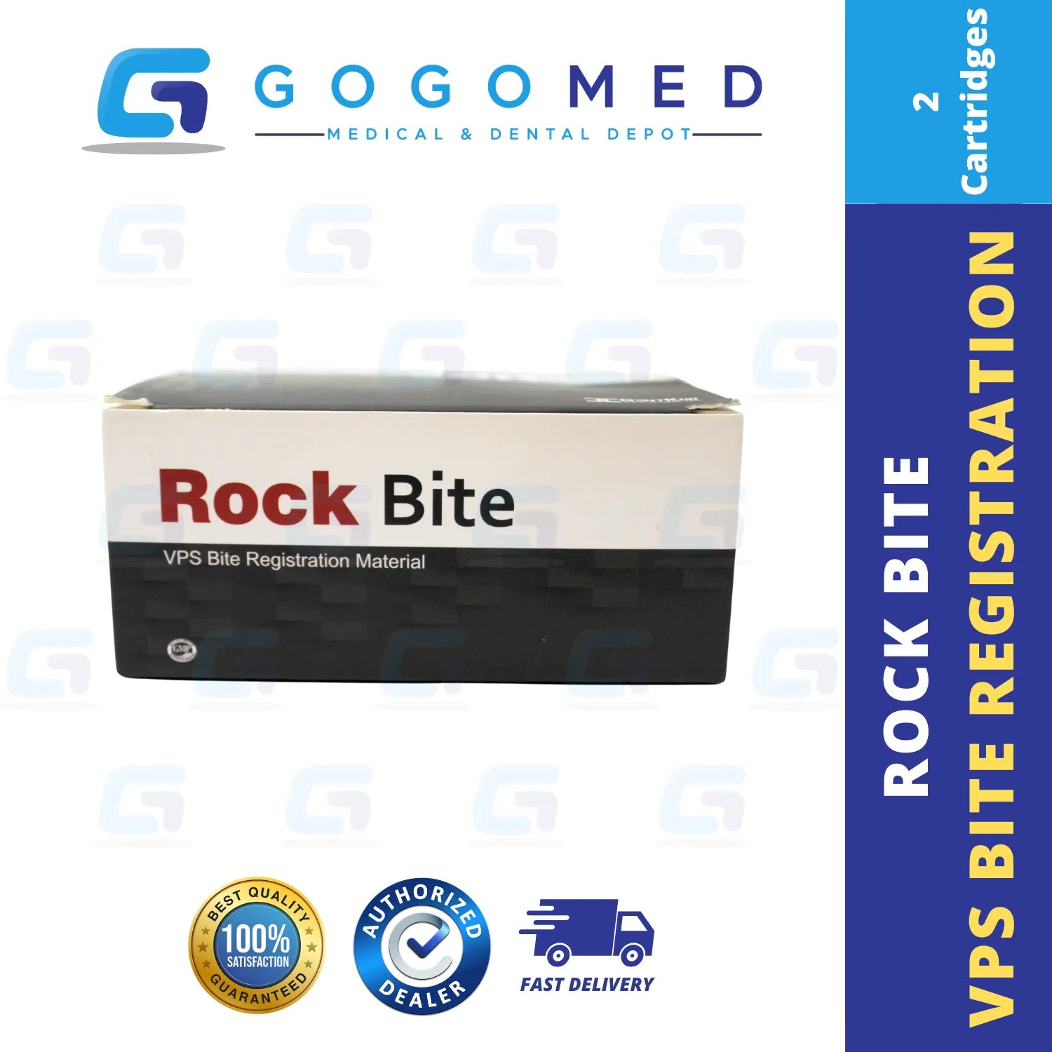 CharmFlex Bite Rock - Bite Registration Impression Material - 50ml x 2 Cartridges