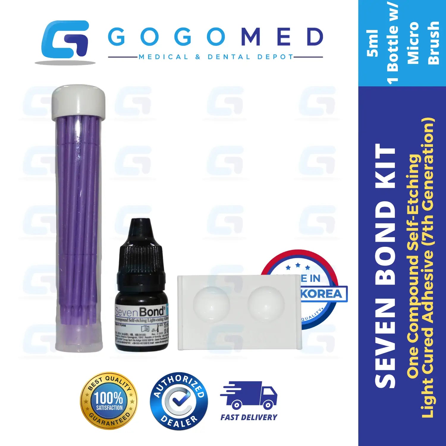 Seven Bond Kit - One Compound Self-Etching Light Cured Adhesive (7th Generation) - 5ml