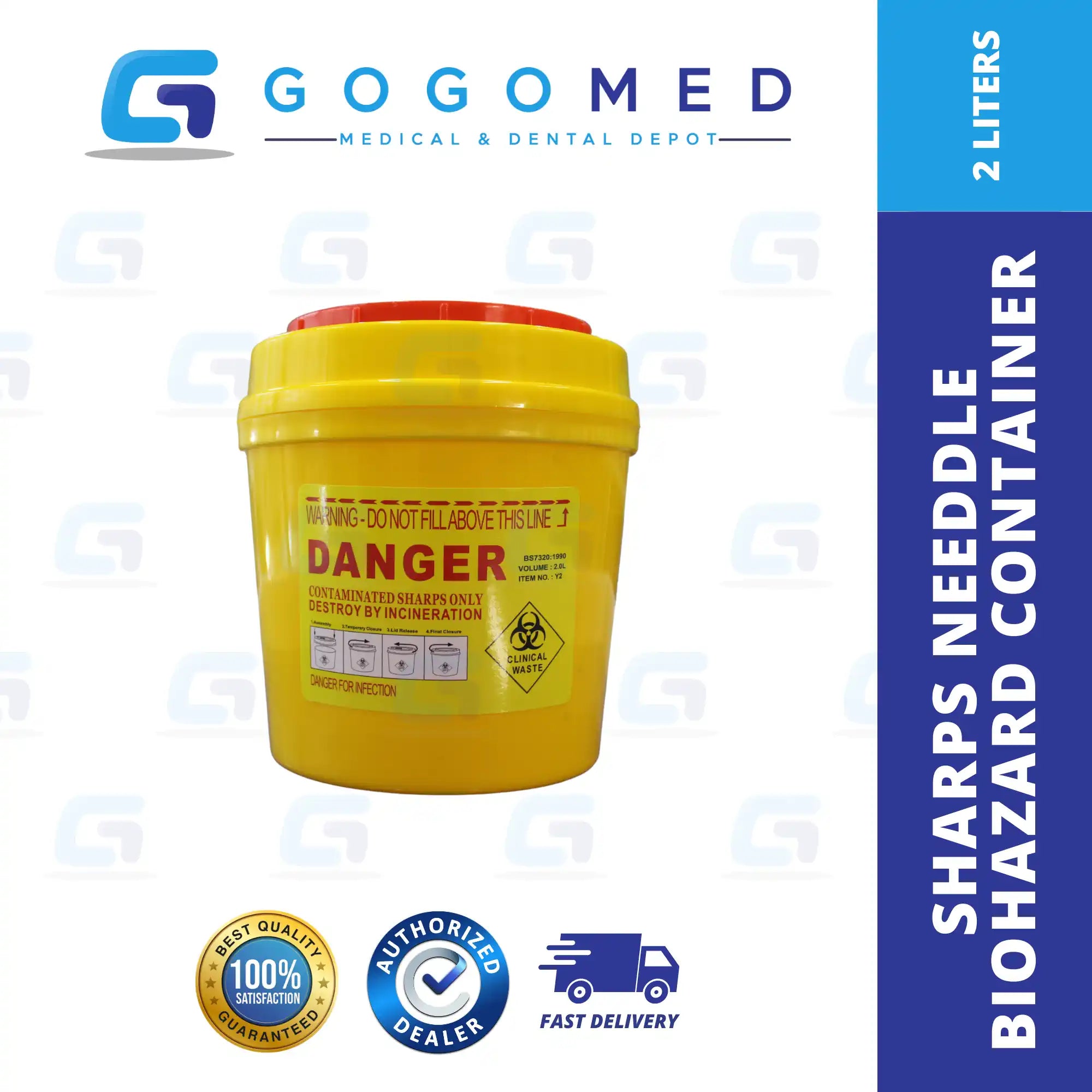 Sharps Needle Biohazard Container