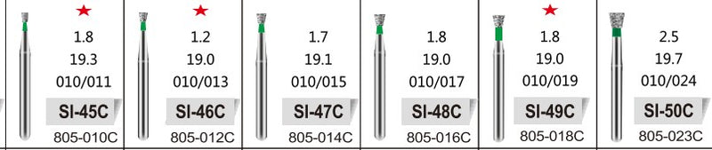 INVERTED CONE (SI) - DIAMOND BURS