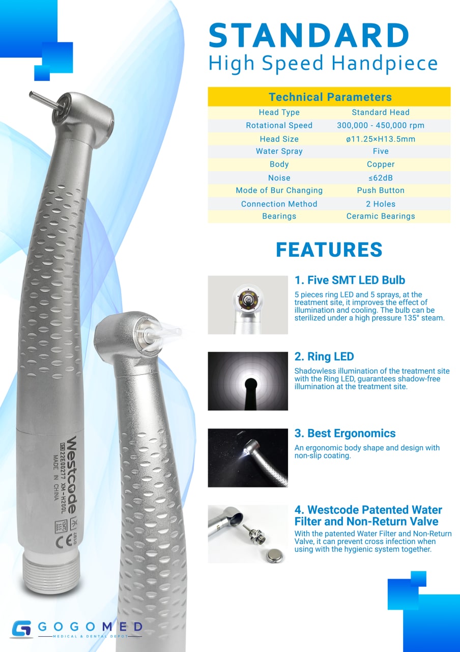 West Code - High Speed Handpiece with LED