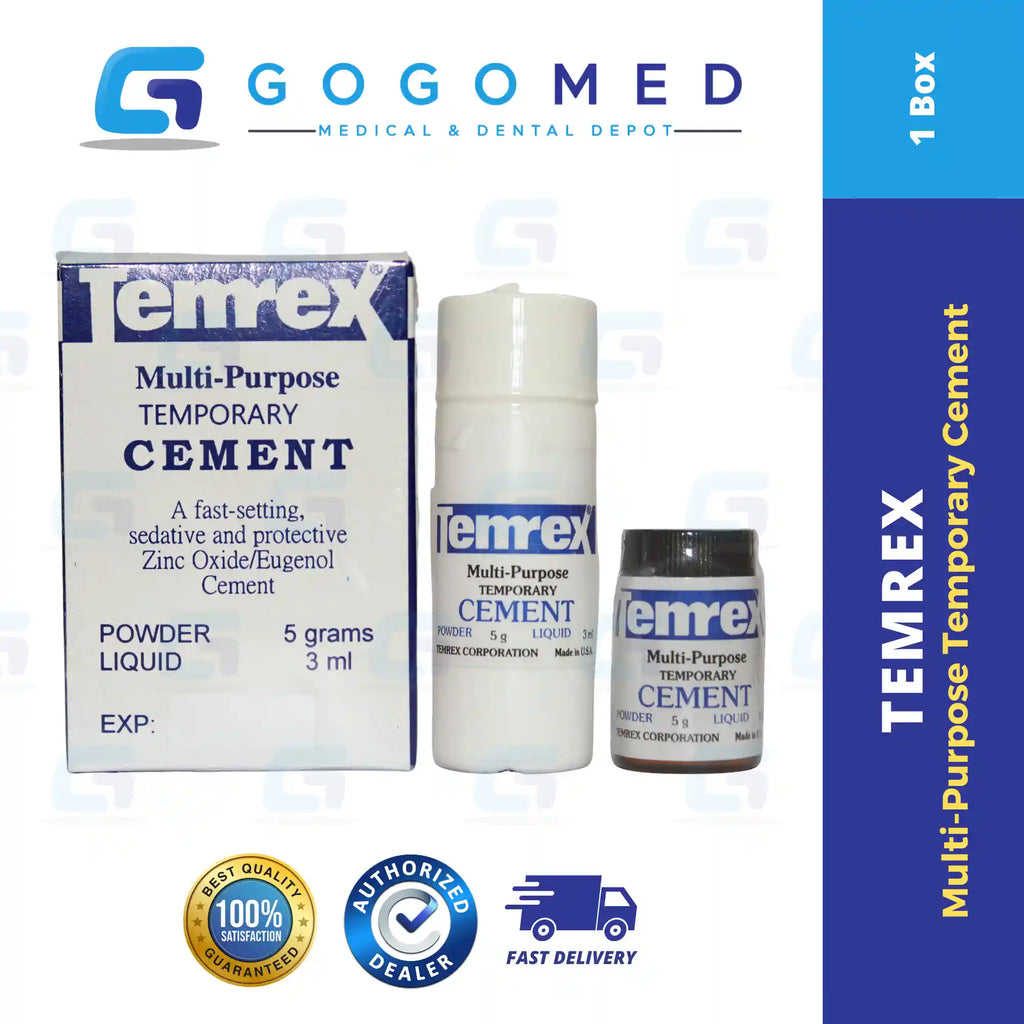 Temrex Multi-Purpose Temporary Cement Powder (ZOE) – Gogomed Supplies