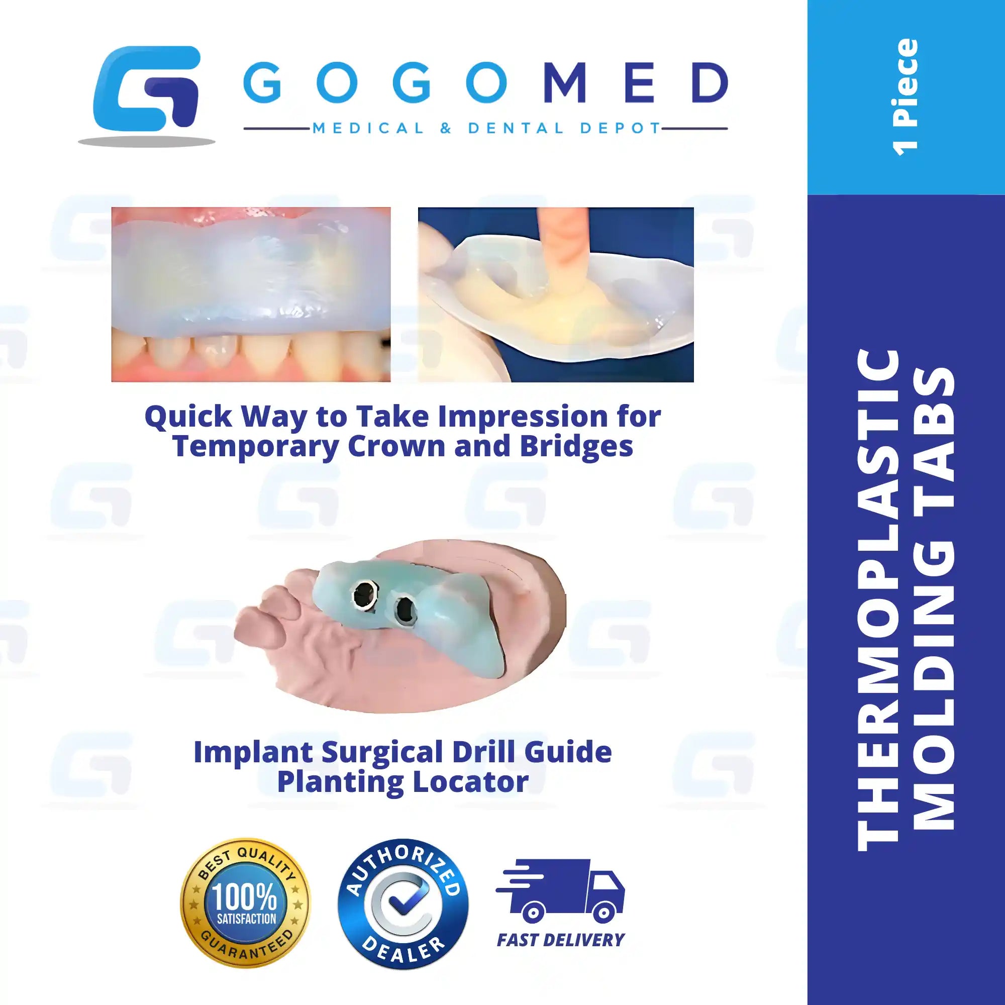 Thermoplastic Molding Tabs (Base Plate Wax)