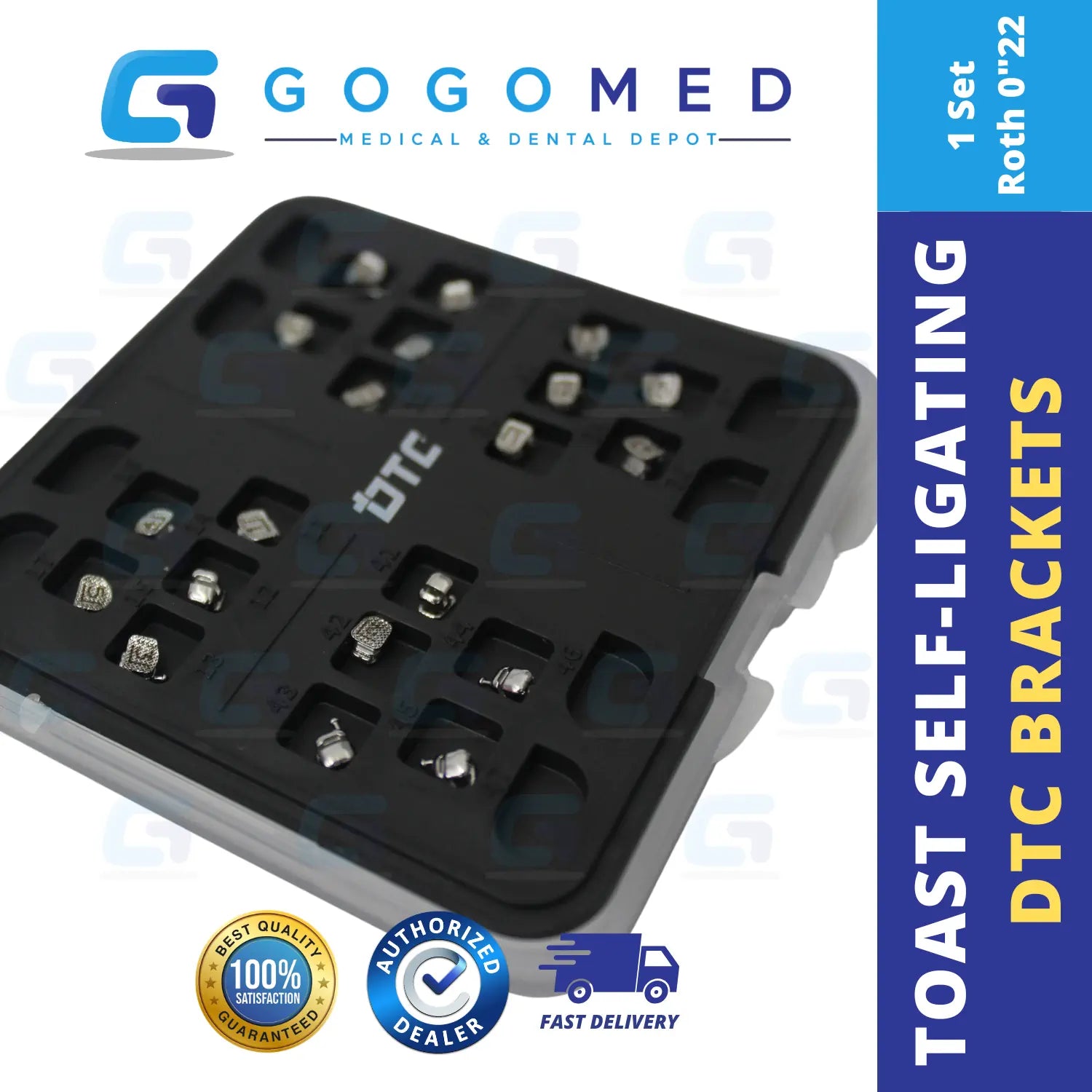 DTC Toast Self-Ligating Brackets