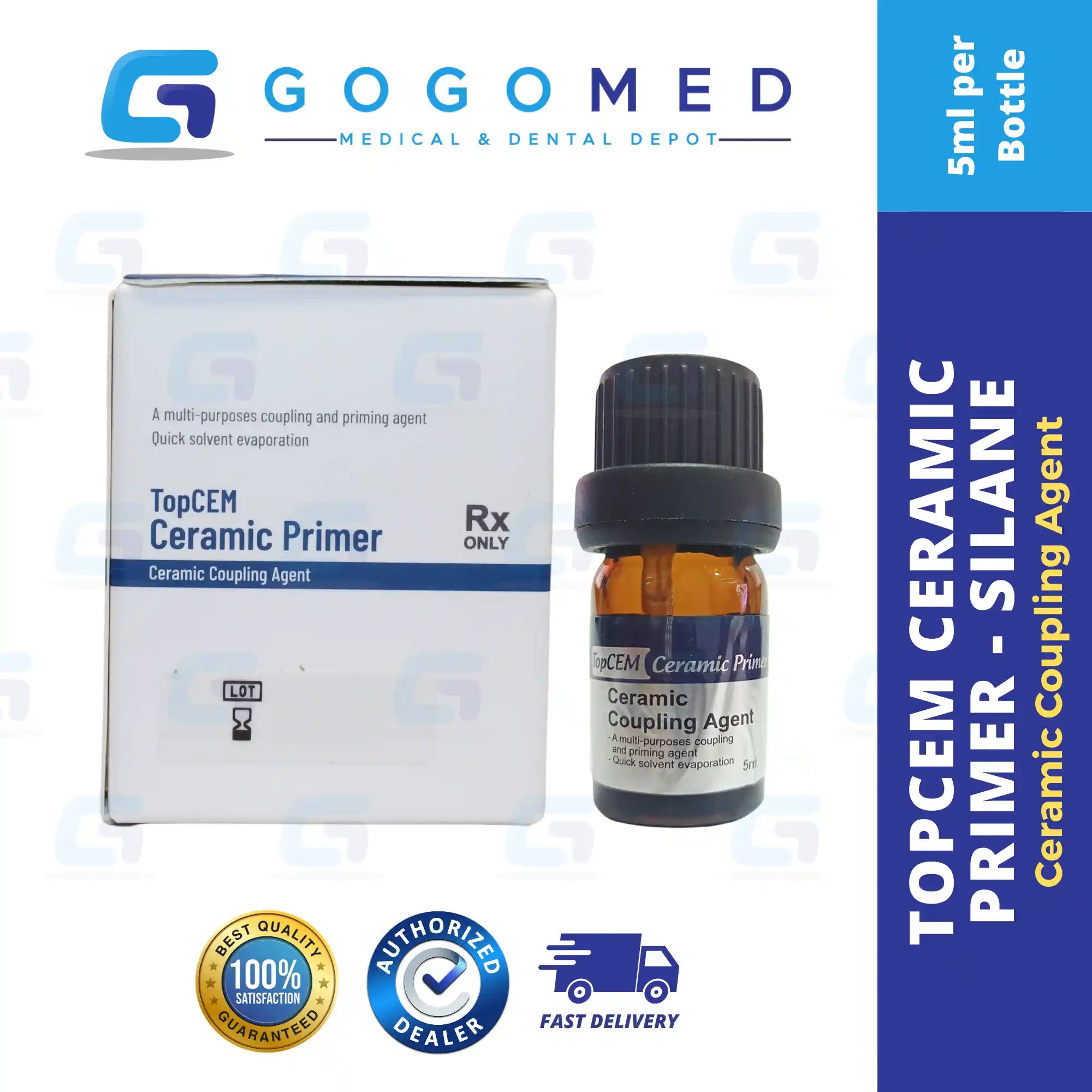 TopCEM Ceramic Coupling Agent - Silane 5mL Bottle