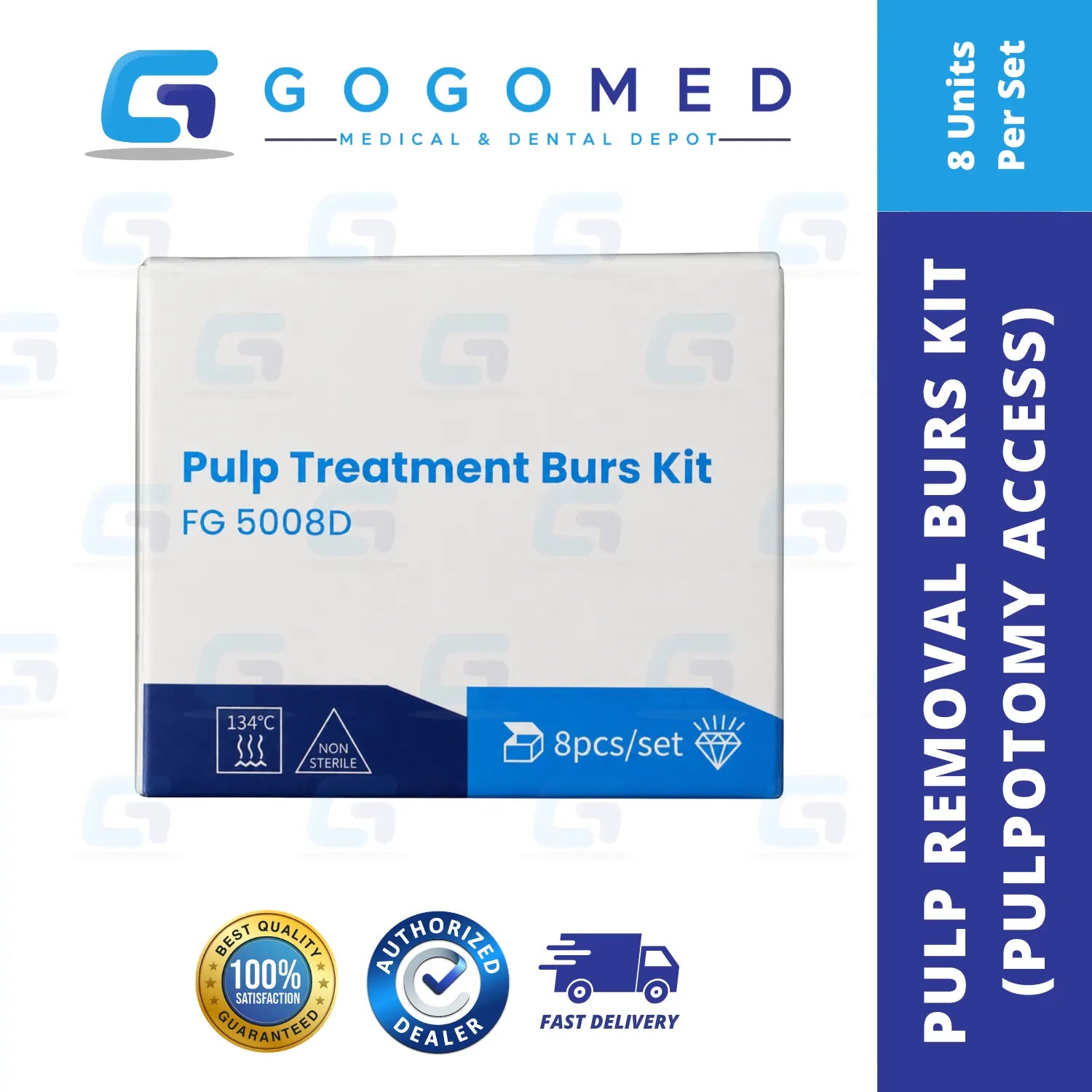 Pulp Removal Burs Kit (Pulpotomy Access)
