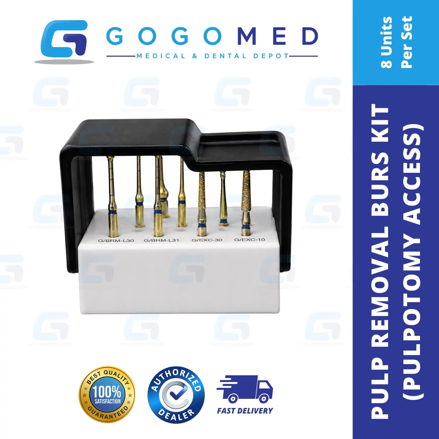 Pulp Removal Burs Kit (Pulpotomy Access)
