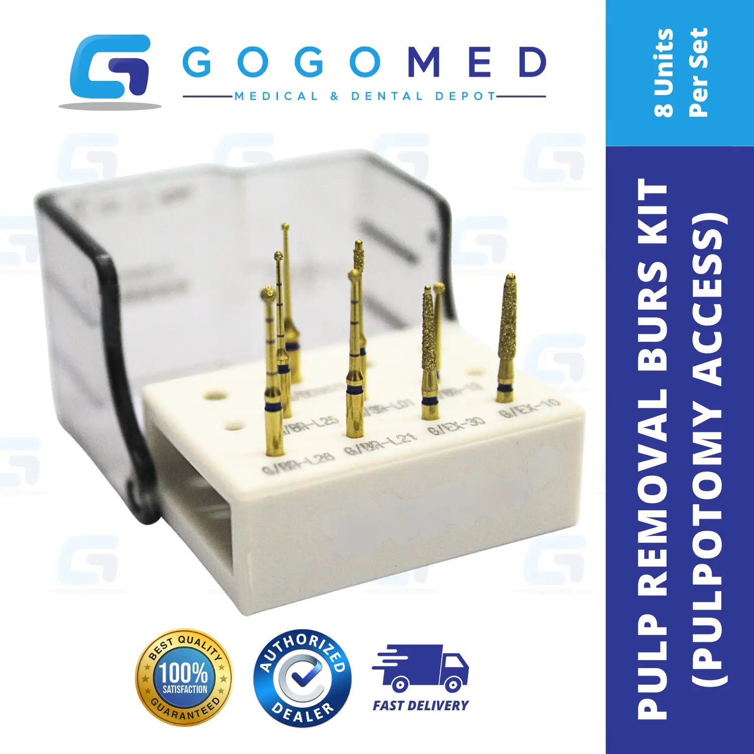 Pulp Removal Burs Kit (Pulpotomy Access)
