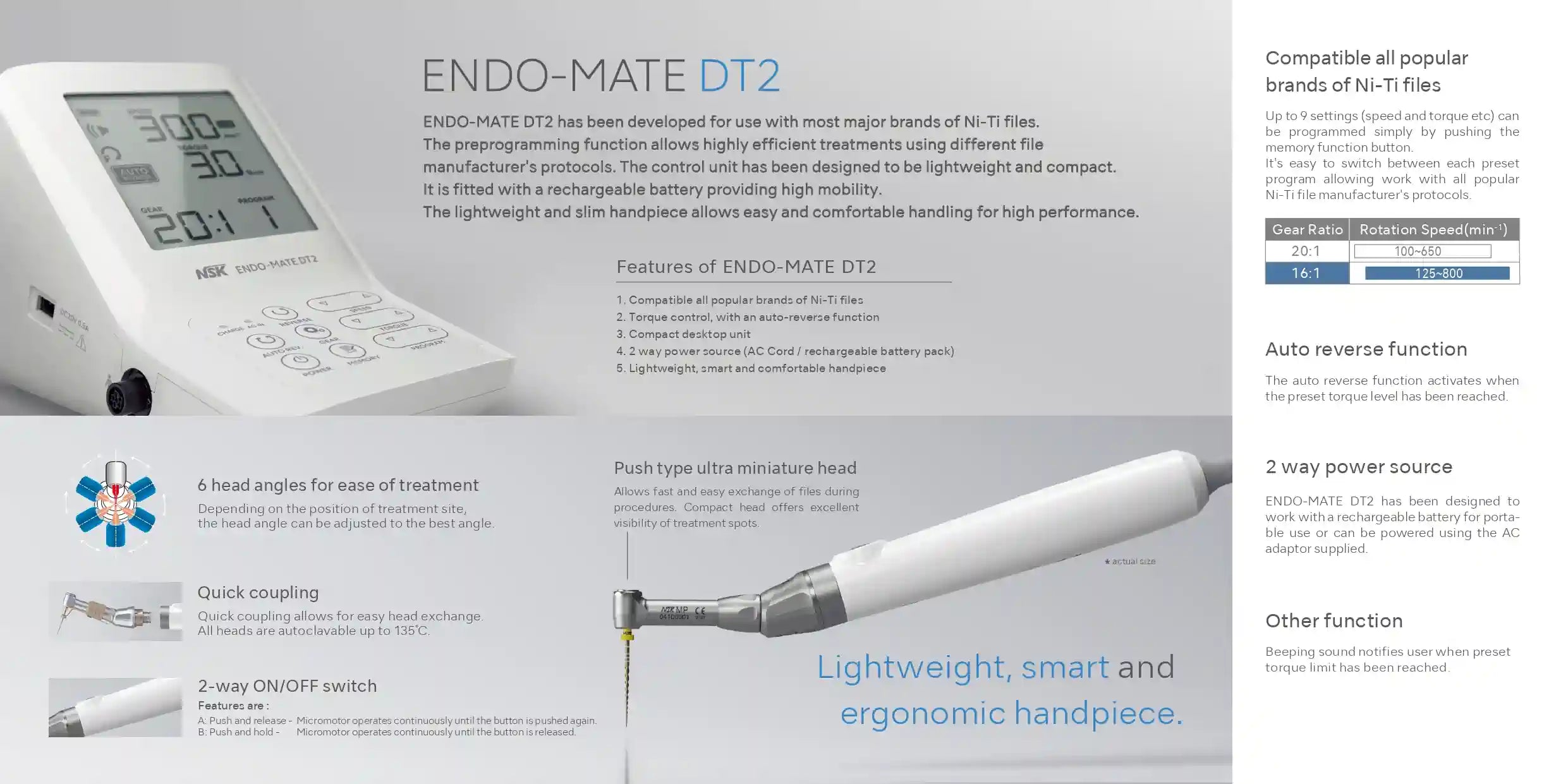 Endo-Mate DT2 Endomotor - NSK
