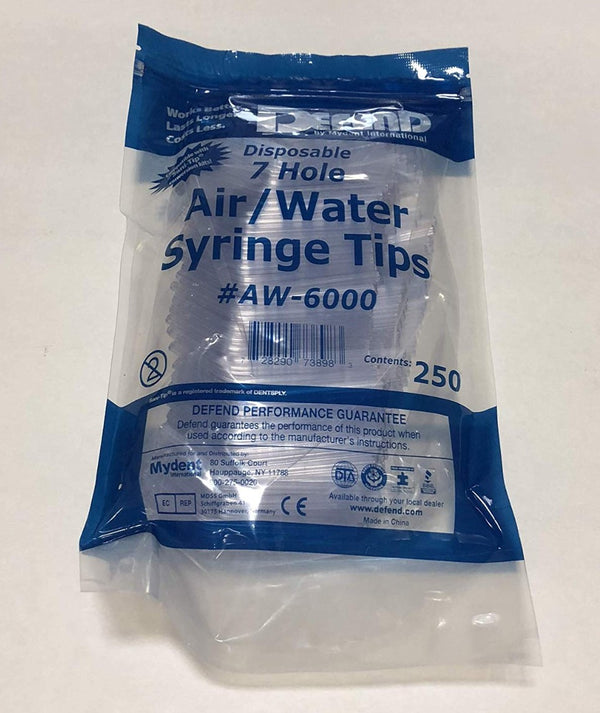 3 Way Syringe Tips 250 pcs- DEFEND - Gogomed Supplies