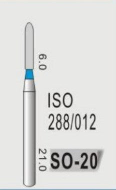 STRAIGHT OGIVAL END (SO) -DIAMOND BURS