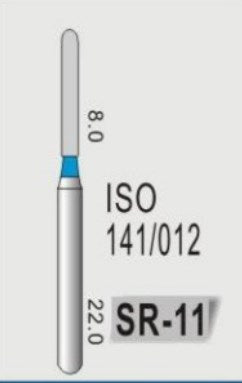 STRAIGHT ROUND END (SR) - DIAMOND BURS