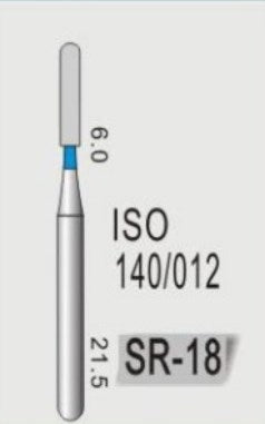 STRAIGHT ROUND END (SR) - DIAMOND BURS