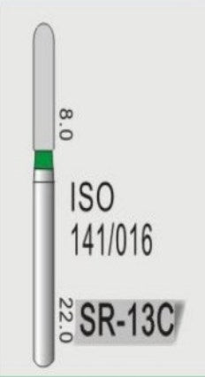 STRAIGHT ROUND END (SR) - DIAMOND BURS