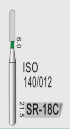 STRAIGHT ROUND END (SR) - DIAMOND BURS