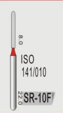 STRAIGHT ROUND END (SR) - DIAMOND BURS