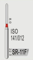 STRAIGHT ROUND END (SR) - DIAMOND BURS