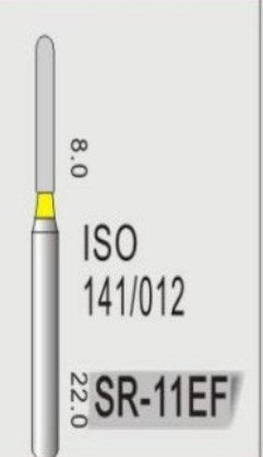 STRAIGHT ROUND END (SR) - DIAMOND BURS