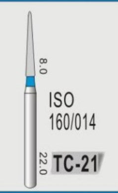 TAPER CONICAL END (TC) - DIAMOND BURS