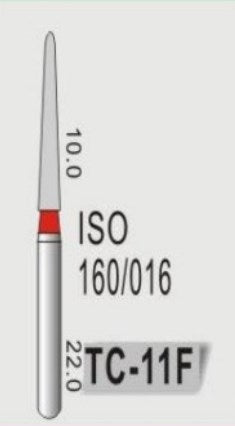 TAPER CONICAL END (TC) - DIAMOND BURS