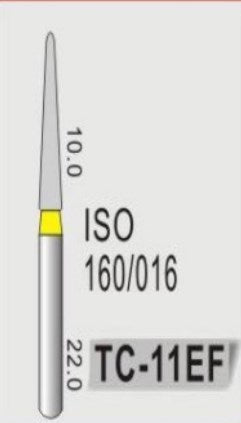 TAPER CONICAL END (TC) - DIAMOND BURS