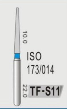 TAPER FLAT END (TF) - DIAMOND BURS