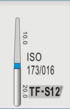 TAPER FLAT END (TF) - DIAMOND BURS