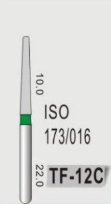 TAPER FLAT END (TF) - DIAMOND BURS