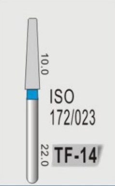 TAPER FLAT END (TF) - DIAMOND BURS