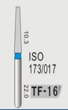 TAPER FLAT END (TF) - DIAMOND BURS