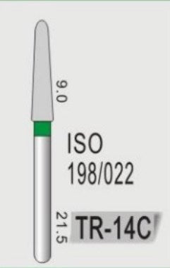 TAPER ROUND END  (TR) - DIAMOND BURS
