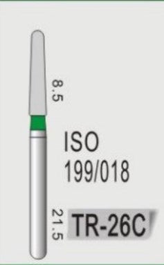 TAPER ROUND END (TR) - DIAMOND BURS