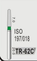 TAPER ROUND END (TR) - DIAMOND BURS