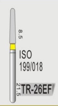 TAPER ROUND END  (TR) - DIAMOND BURS