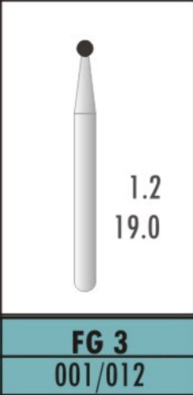 Ball Plain Cut 001 - Carbide Burs