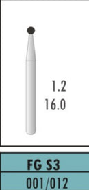 FG 316 SURGICAL 16MM - CARBIDE BURS