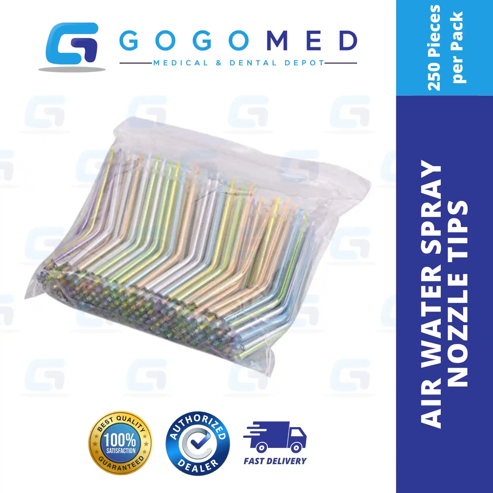 3 way syringe tips - 250 pcs - Bright.