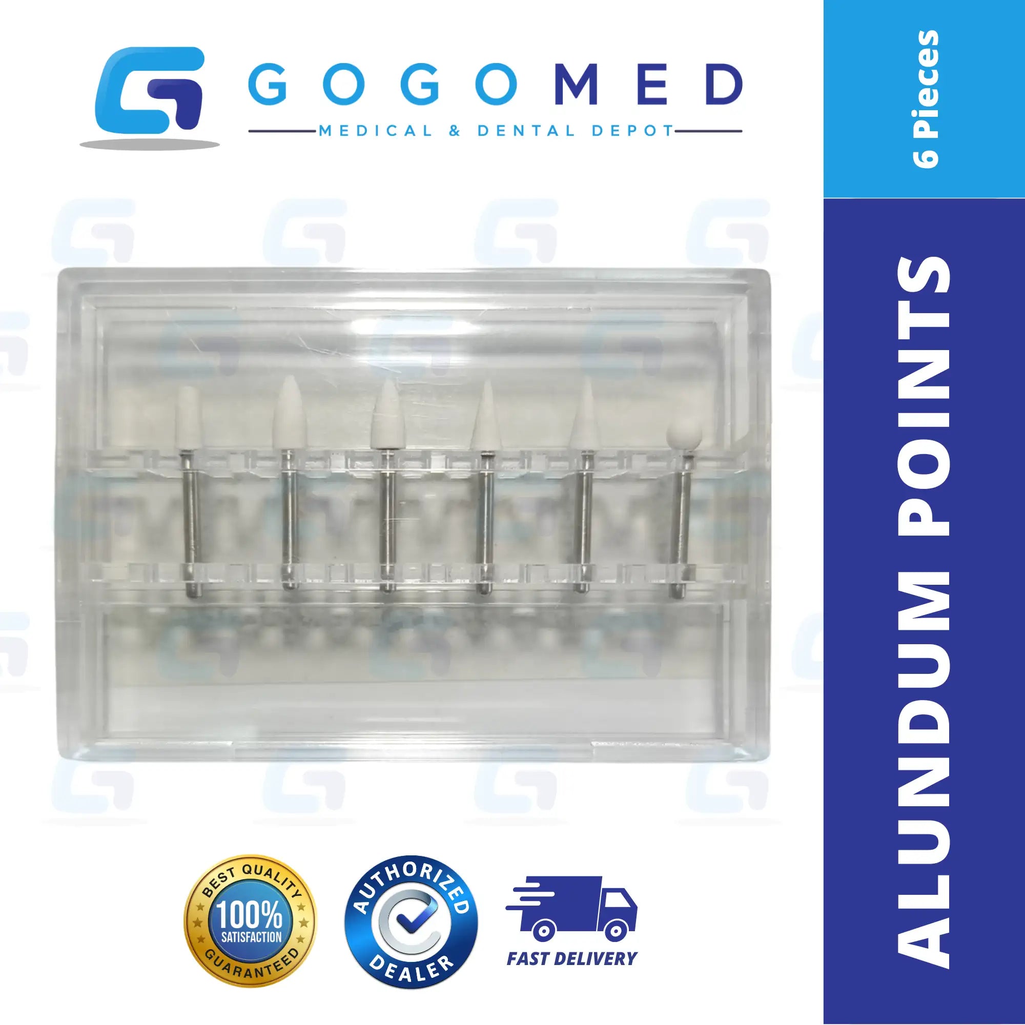 Alundum Points Composite Polishing and Finishing Kit 6pcs