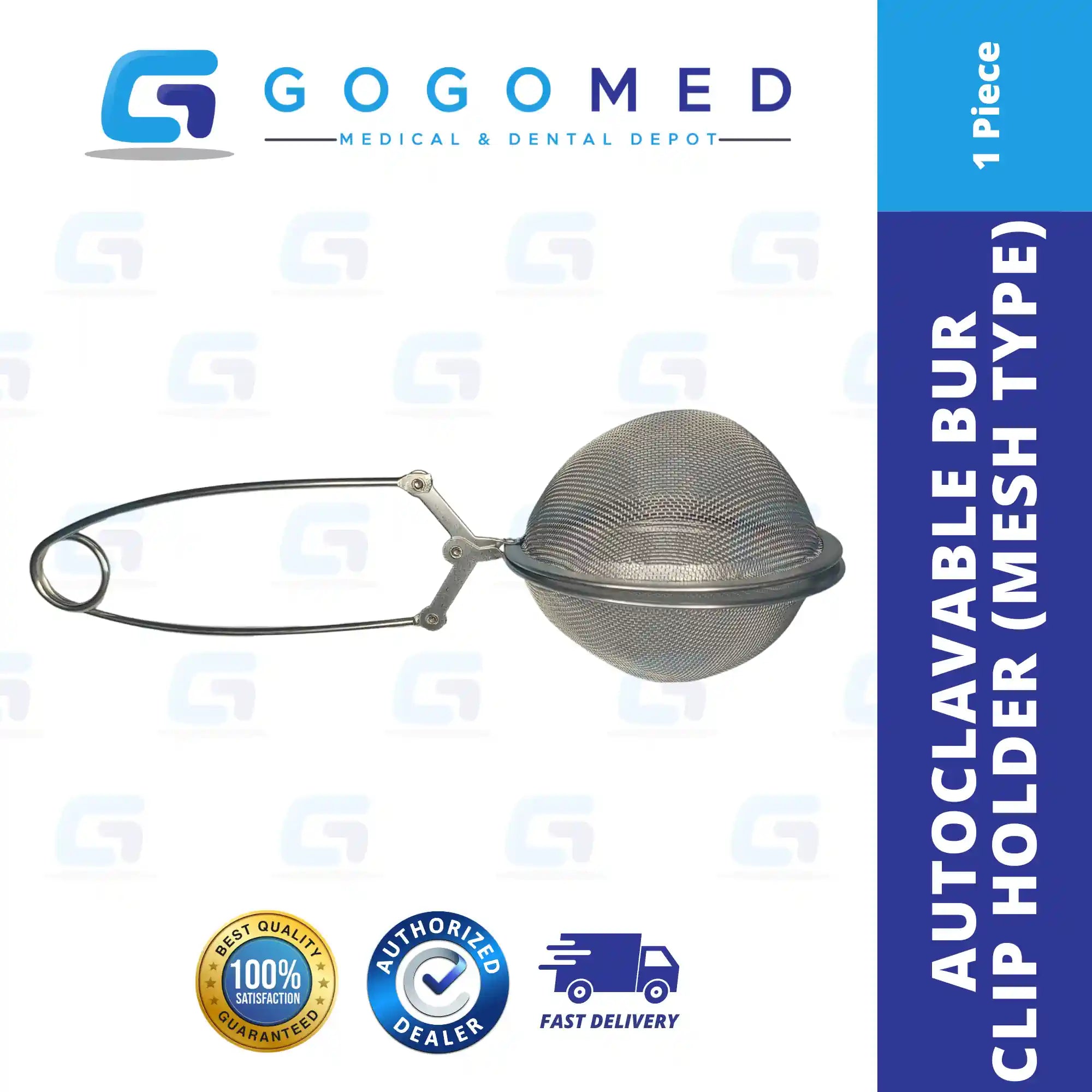 Autoclavable Bur Clip Holder - Sterile Mesh