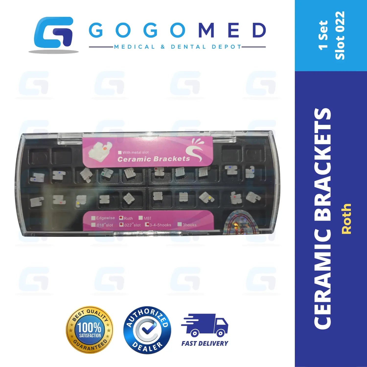 Ceramic Brackets Roth Slot 022 - Sky Ortho 1 Set
