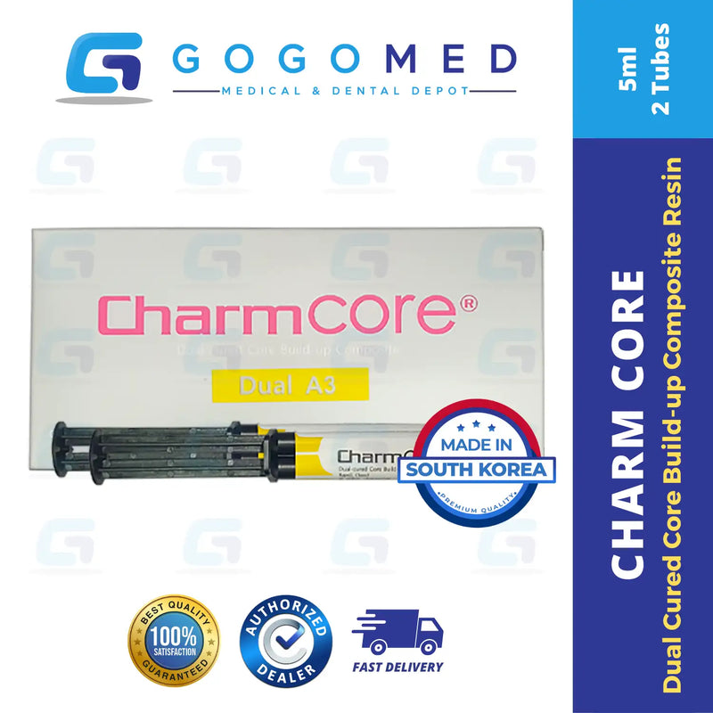 Charm Core - Core Build Up Composite Resin (Dual Cure) - 5ml per tube
