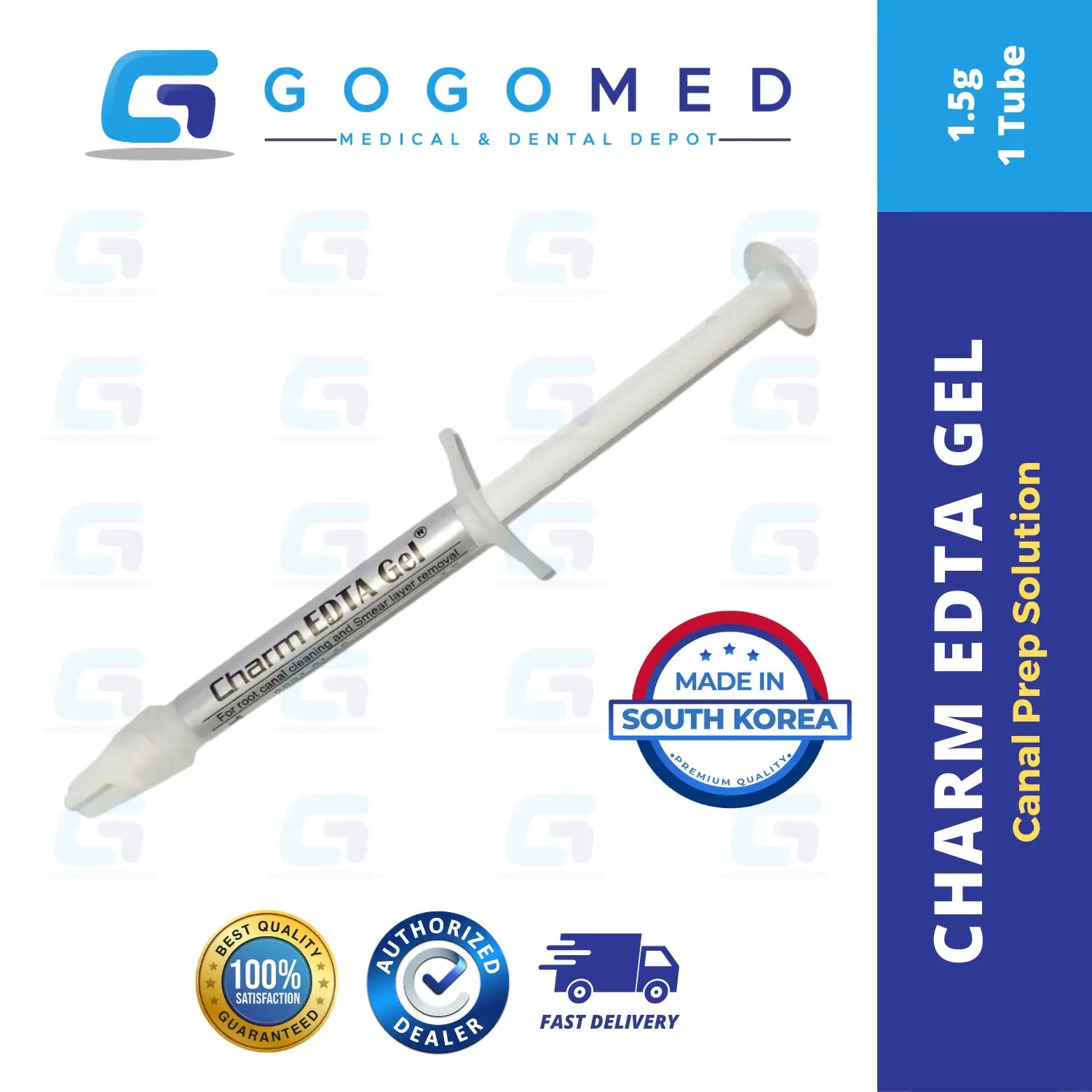 Charm EDTA-Gel - Root Canal Prep Solution - 1.5g per Tube